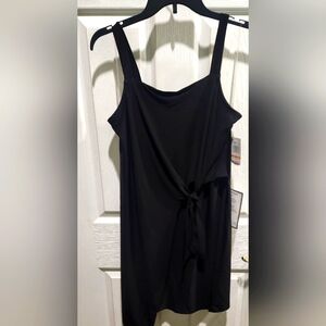 MSK Womens Jersey Faux Wrap Midi Dress